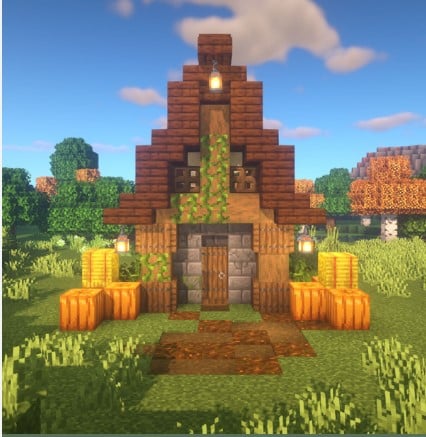 Mẫu nhà trung cổ Minecraft vô cùng đặc sắc