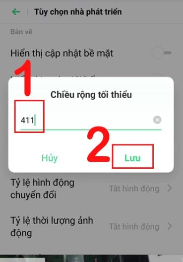 Nhập thông số DPI
