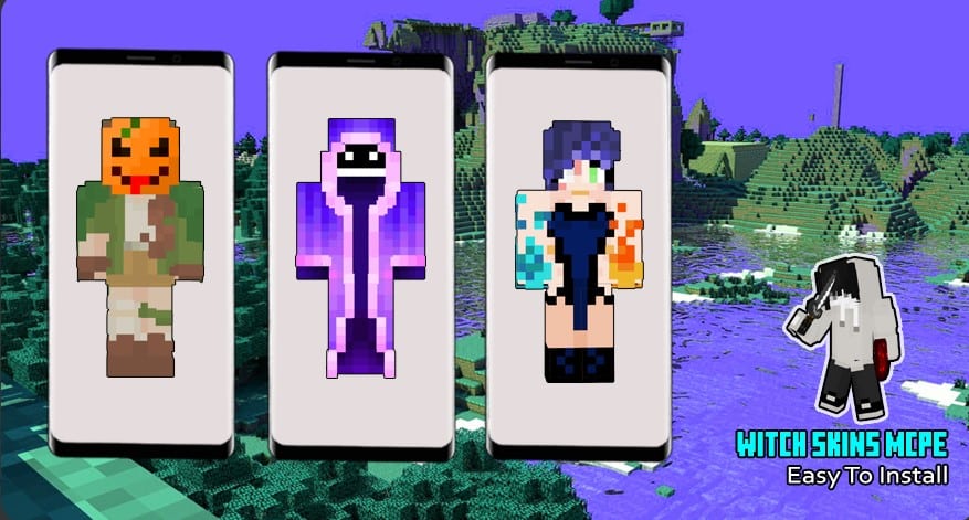 Skin phù thủy trong Minecraft chất nhất