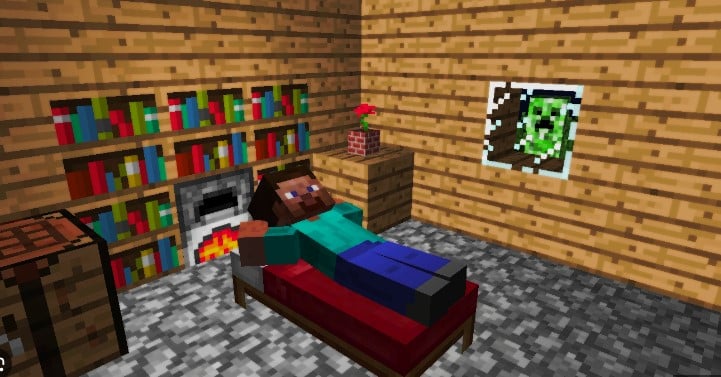 sử dụng giường (bed) để ngủ qua đêm