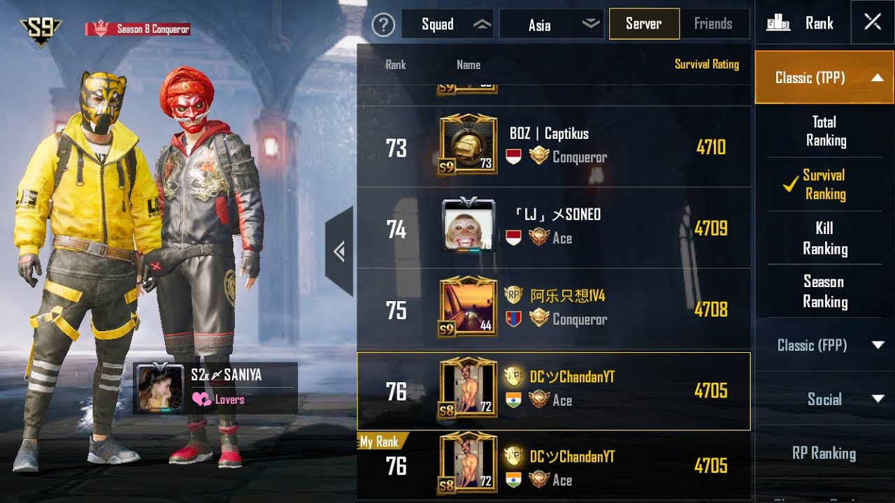 Xem Top 500 Pubg Mobile
