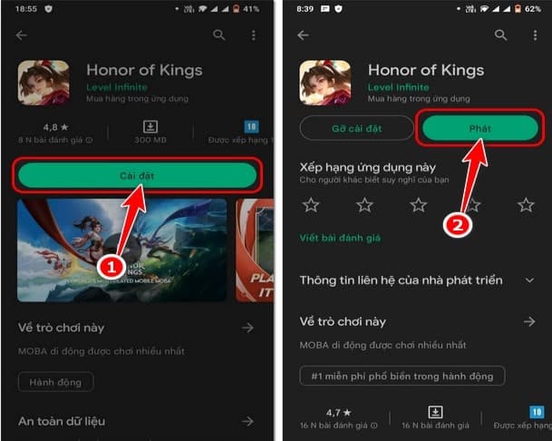 Cài đặt và tải game