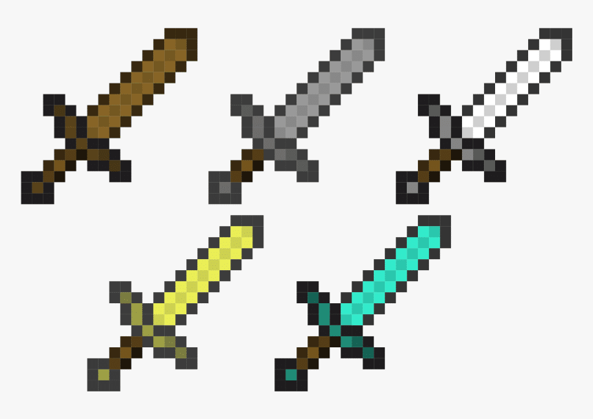 Hình ảnh kiếm trong Minecraft độc đáo