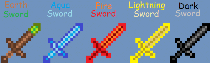 Hình ảnh kiếm trong Minecraft độc lạ