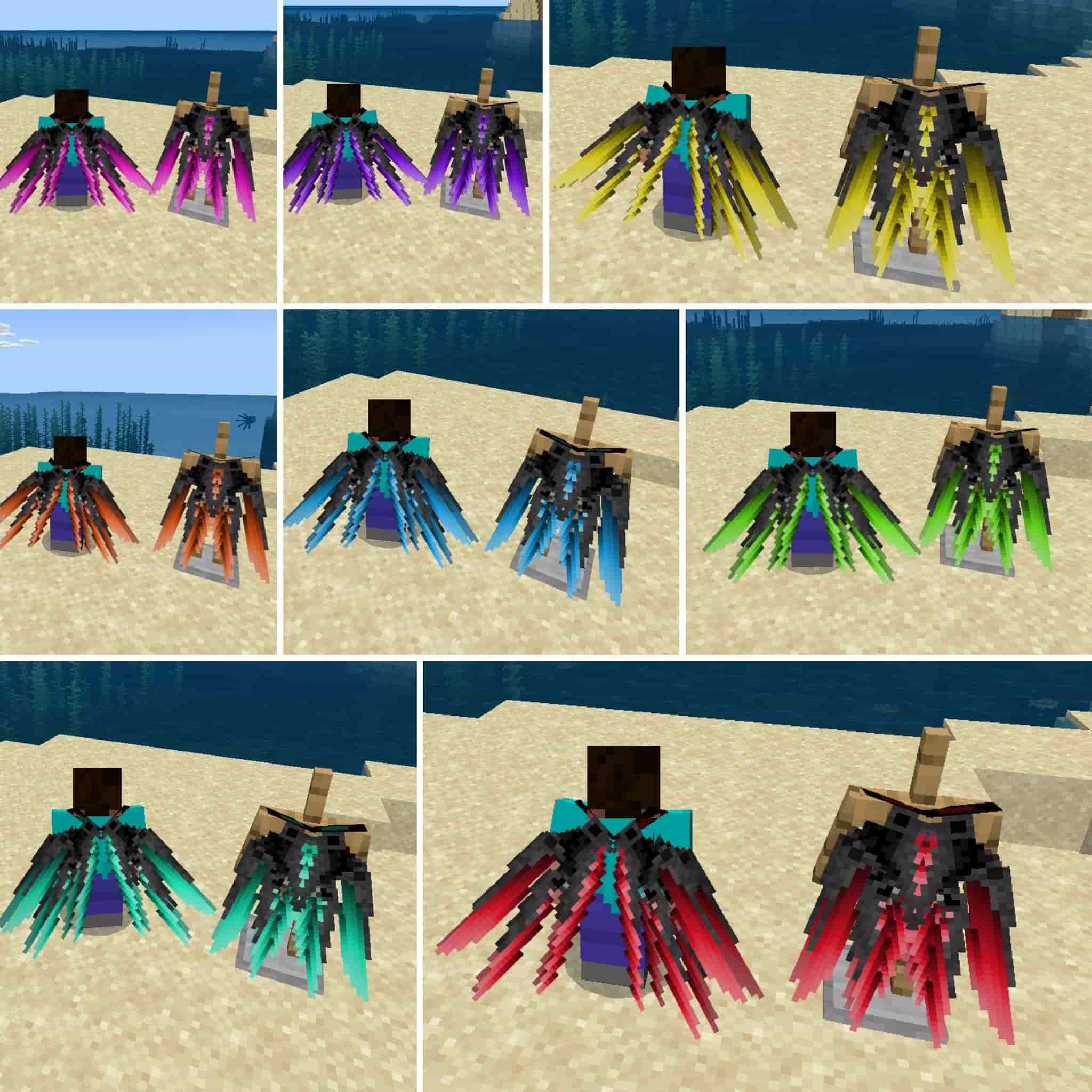Hình skin cánh cứng Minecraft đặc sắc