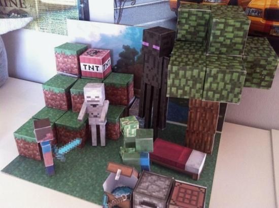 Mẫu mô hình giấy Mincraft đặc sắc nhất