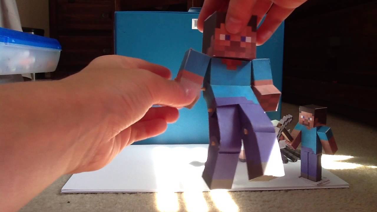 Mô hình giấy Mincraft độc đáo