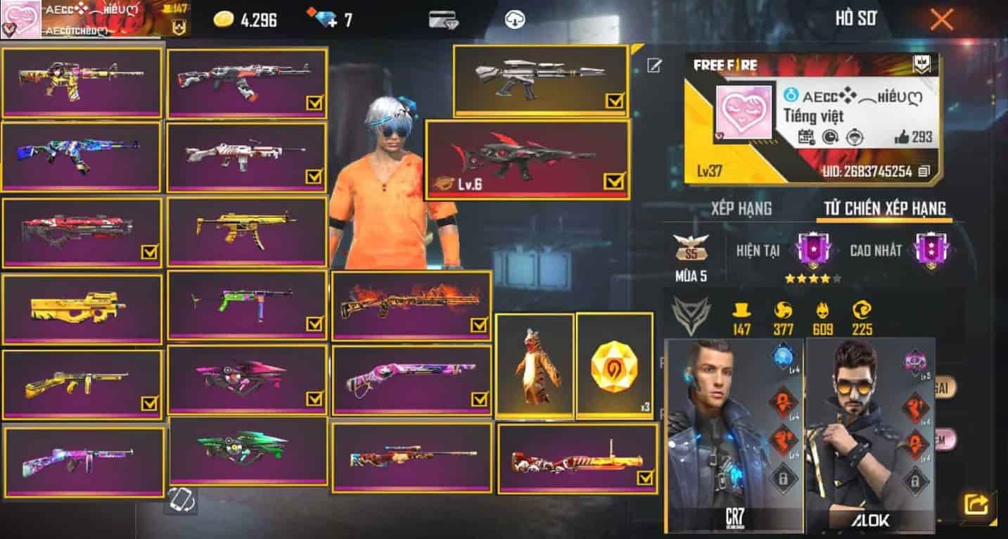 Shop Garena cho bạn hình ảnh mạng acc ff giàu nhất