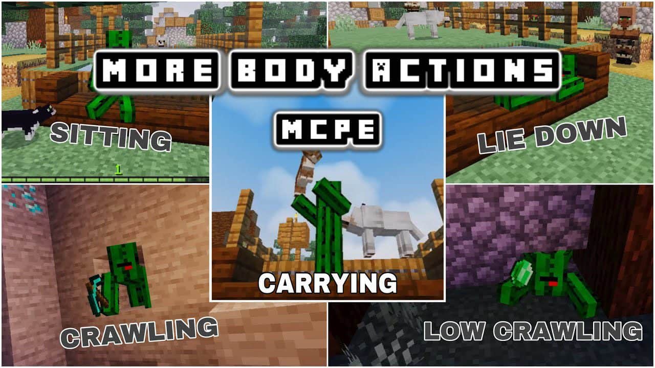 Tải mod nằm ngồi bò MCPE