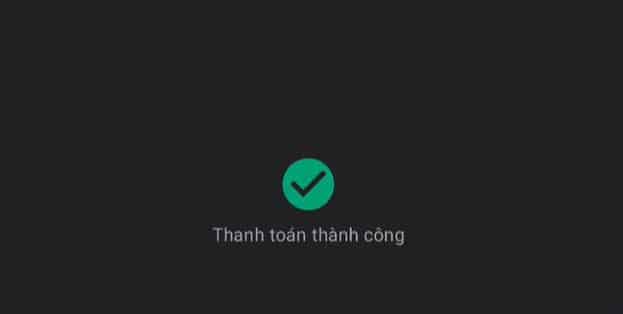 Thong bao xac nhan thanh toan thanh cong