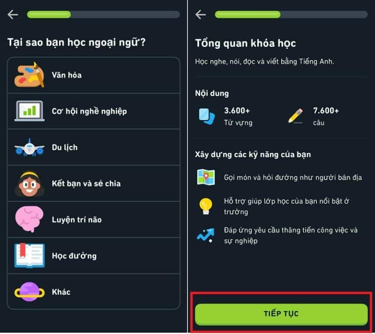Trả lời câu hỏi và tiếp tục