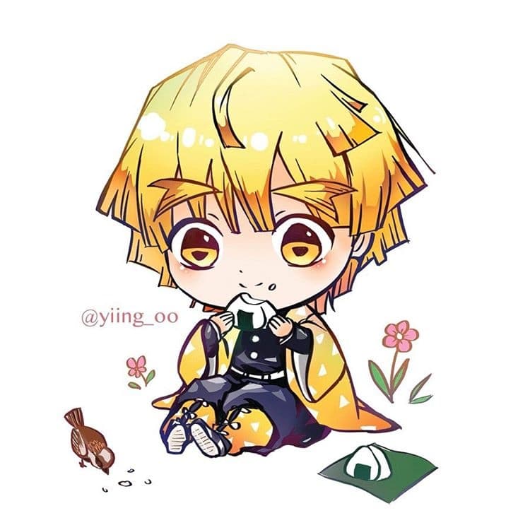 Ảnh Đại Diện Zenitsu Chibi Đẹp, Dễ Thương