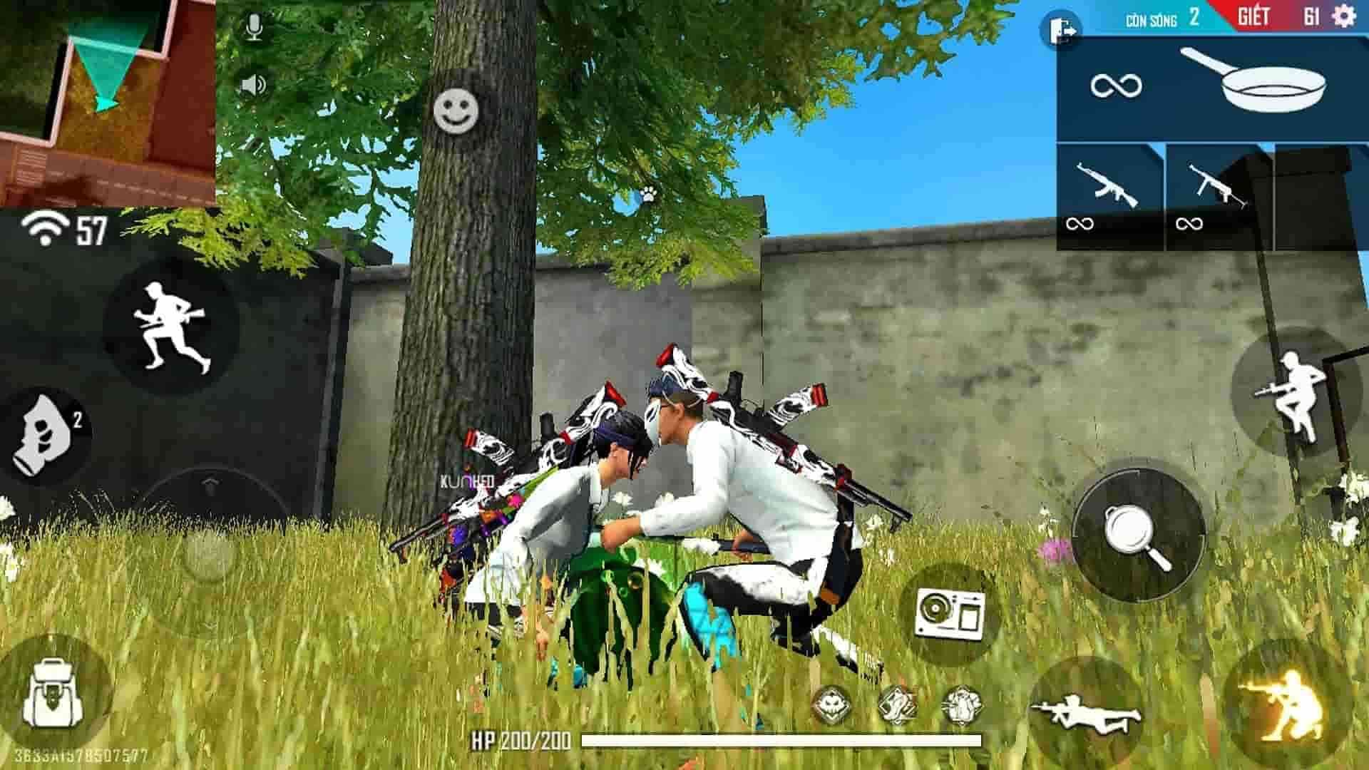 Ảnh free fire cặp đôi chụm đầu