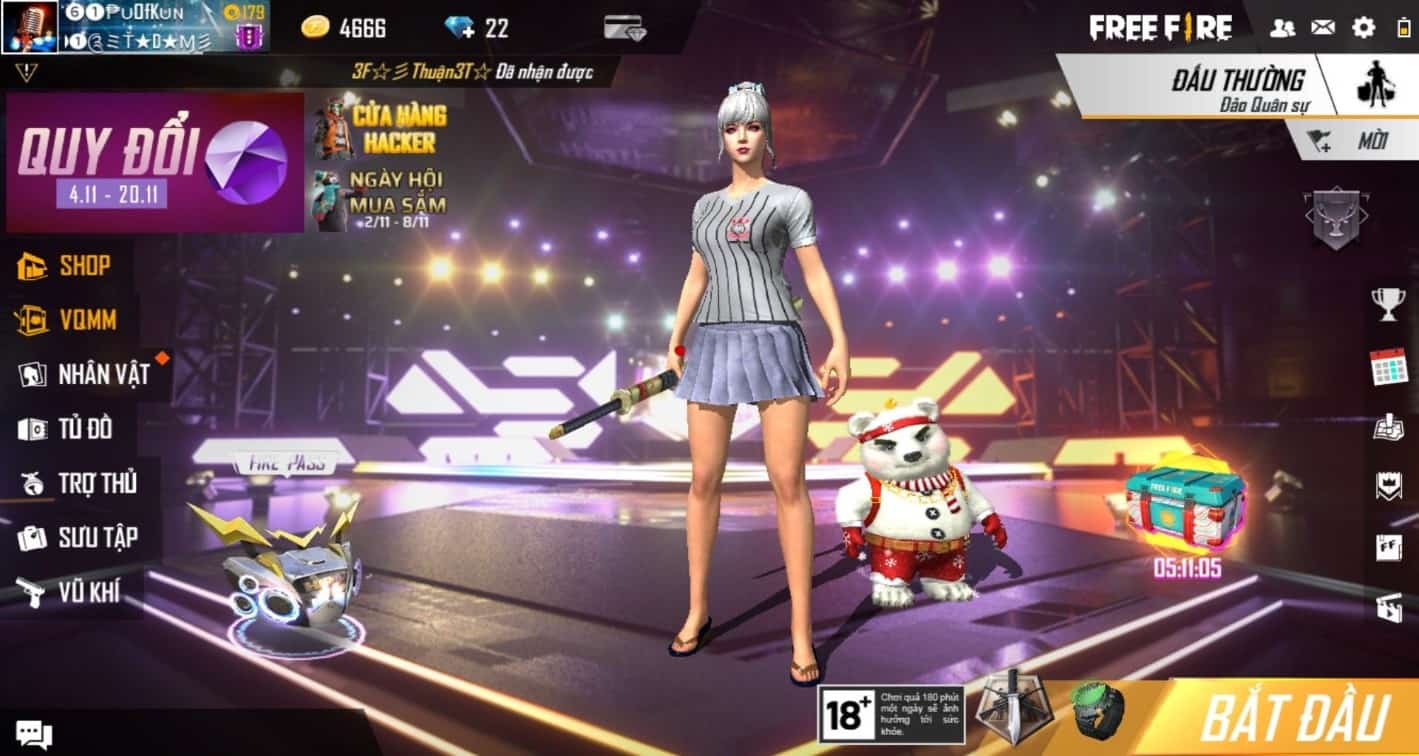 Bạn xem thêm hình ảnh free fire đồ 7 đá nữ