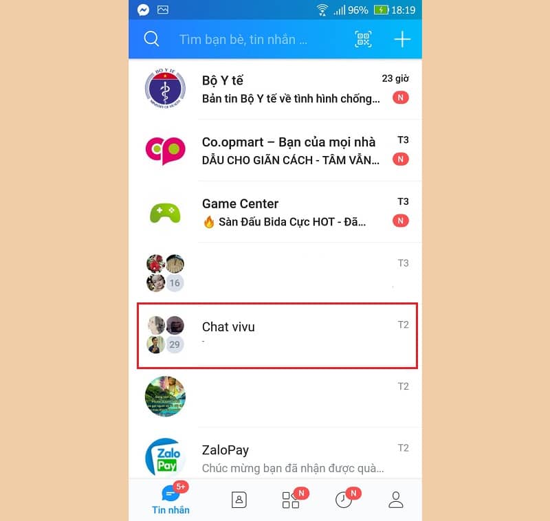 Chọn người mà bạn muốn ẩn