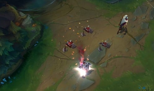 Giữ Khoảng Cách Xa Với Lính Khi Jhin Tung Chiêu 1