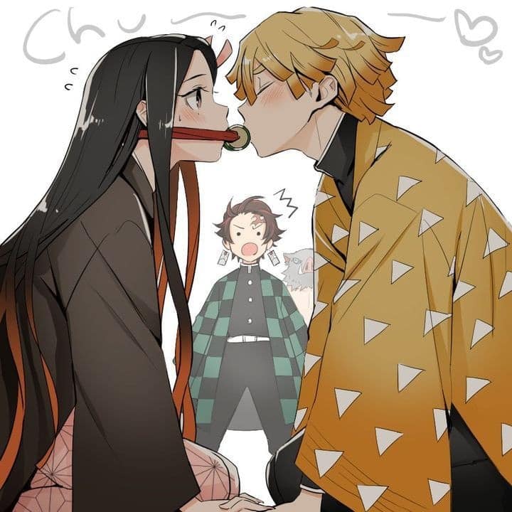 Hinh Cap Doi Zenitsu Va Nezuko Dep