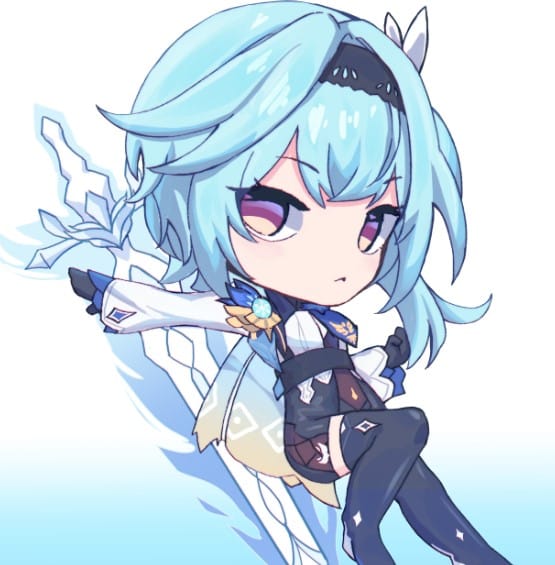 Hình Eula Chibi Dễ Thương