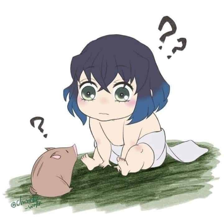 Hình Inosuke Chibi Đáng Yêu
