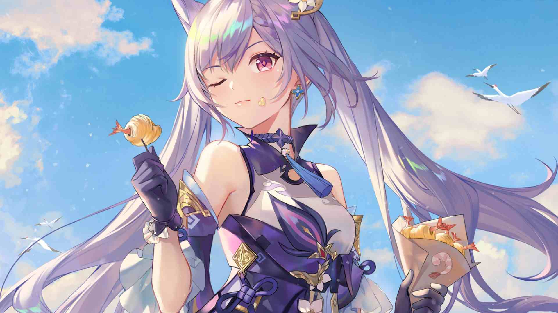 Hình Keqing Siêu Cute