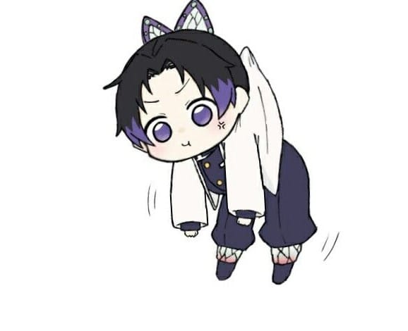 Hình Kochou Shinobu chibi siêu đáng yêu