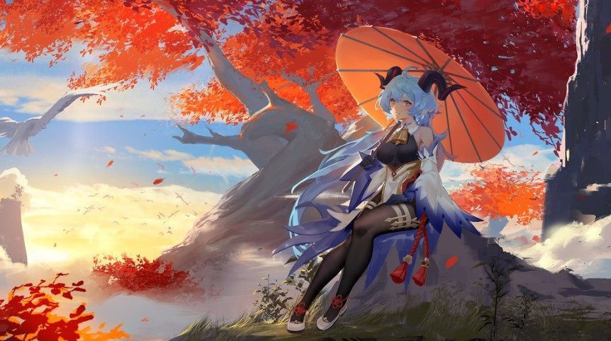 Hình Nền Ganyu Đẹp
