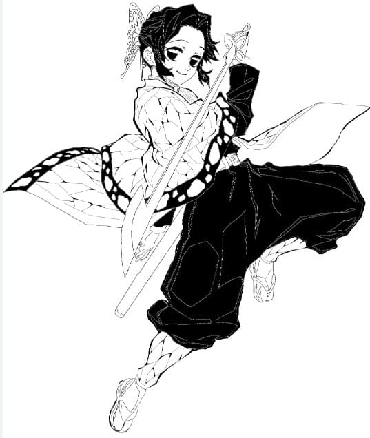 Hình Shinobu Manga độc đáo