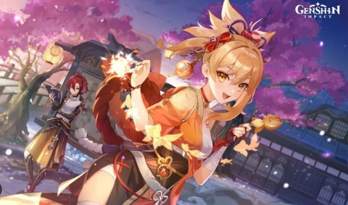 Hình Yoimiya Genshin Impact xinh đẹp