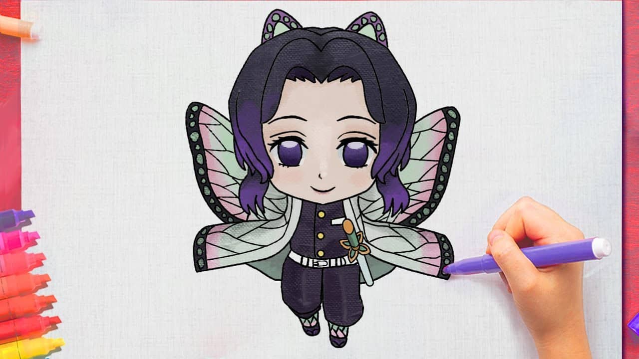 Hình vẽ Shinobu chibi đáng yêu