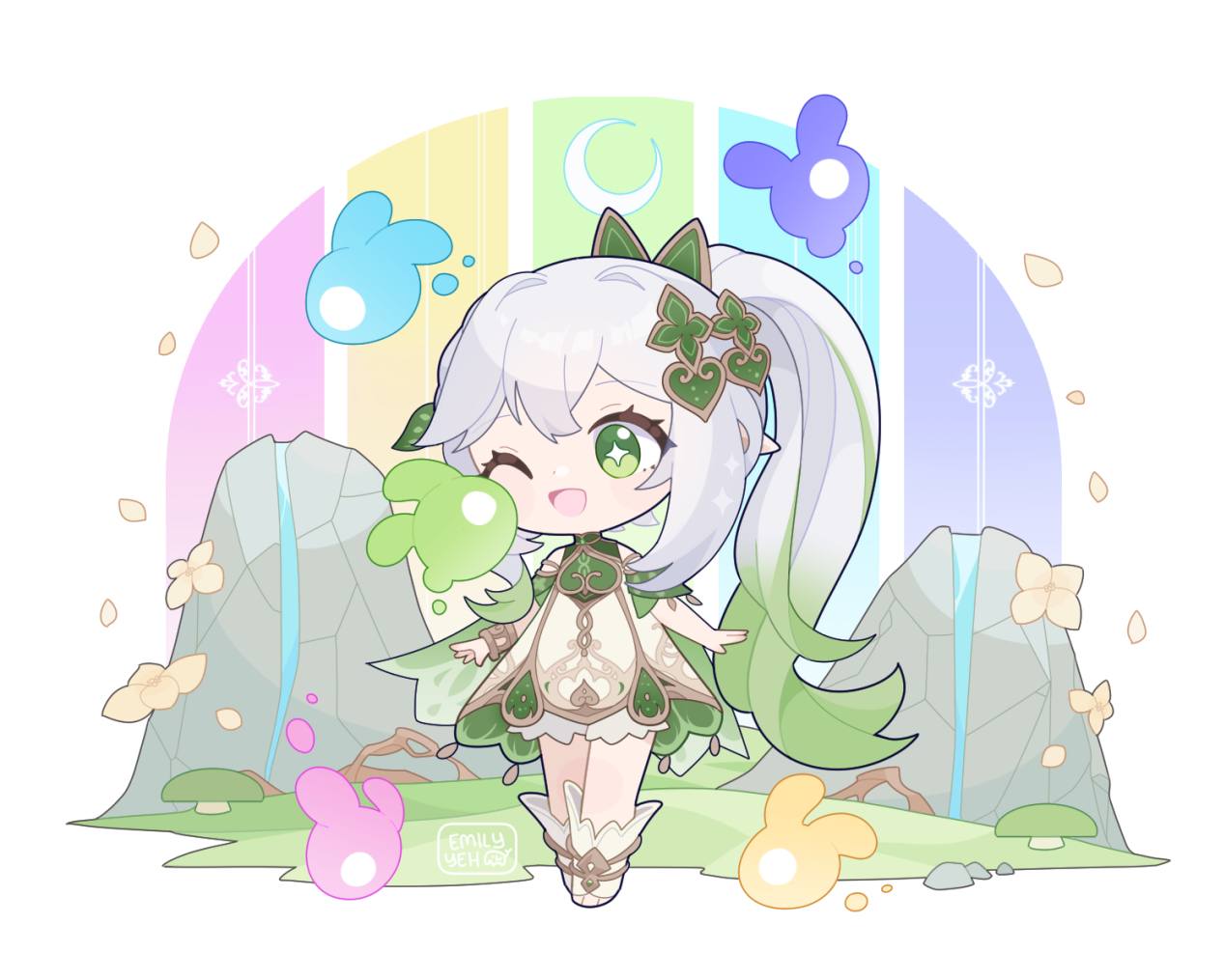 Nahida Chibi Đáng Yêu