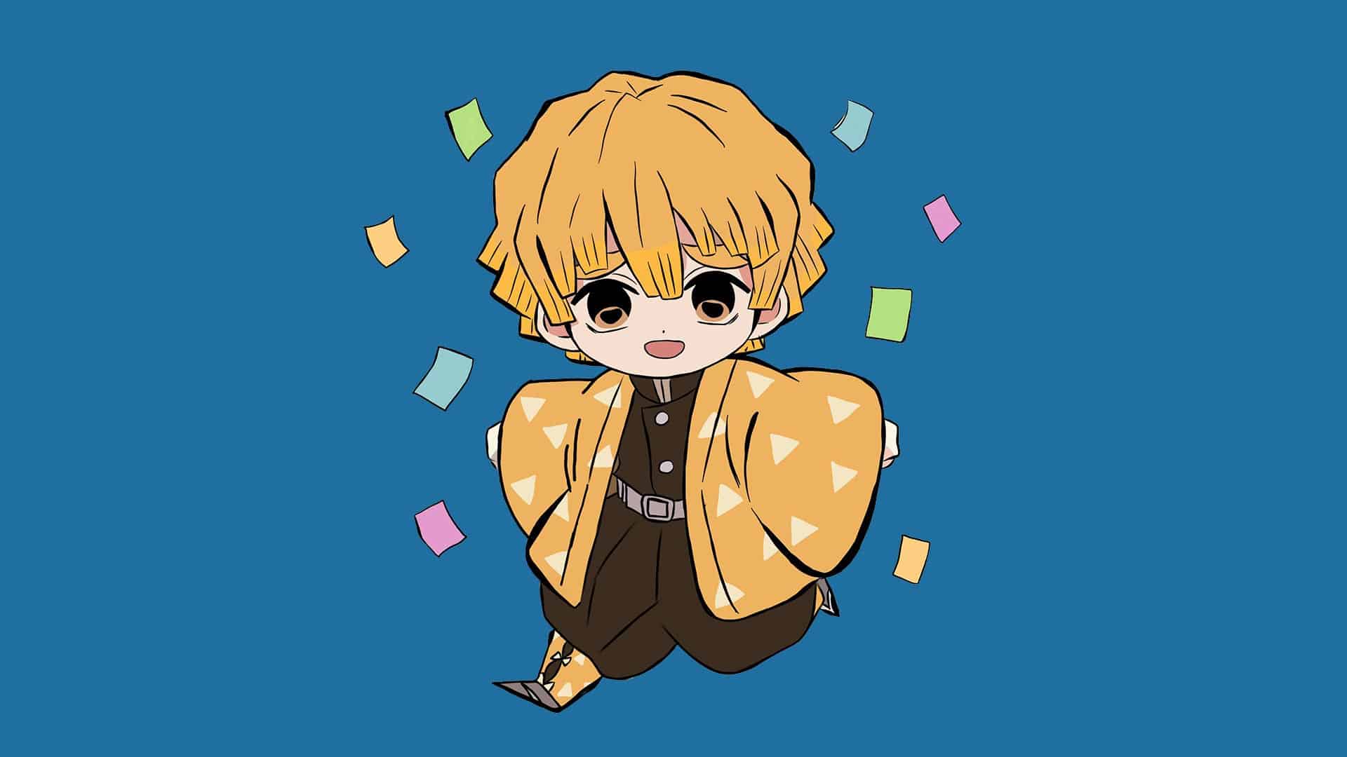 Nền NV Zenitsu Chibi