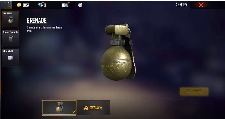 Nét chính là Grenade - lựu đạn