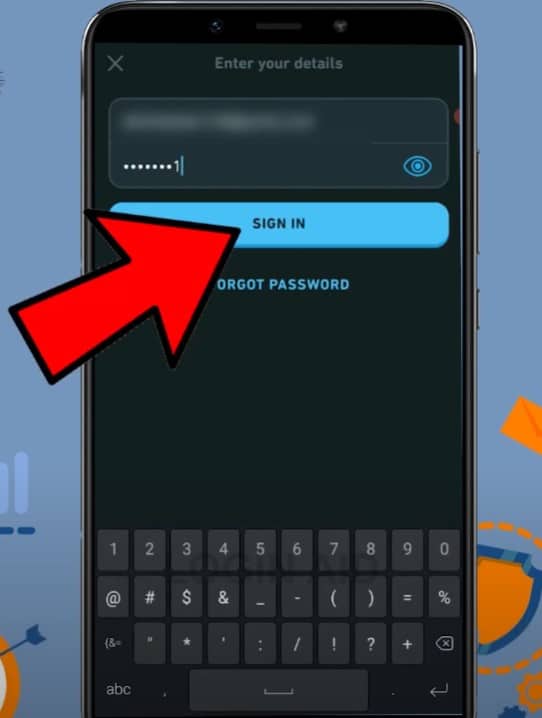 Nhấn vào Sign in để đăng nhập Duolingo