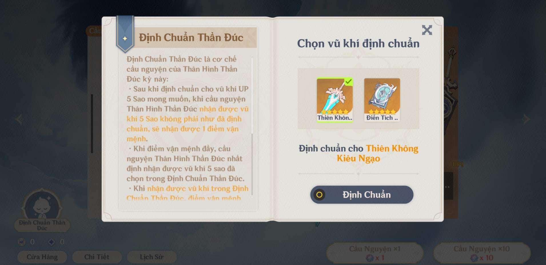 Sử Dụng Định Chuẩn Thần Đúc
