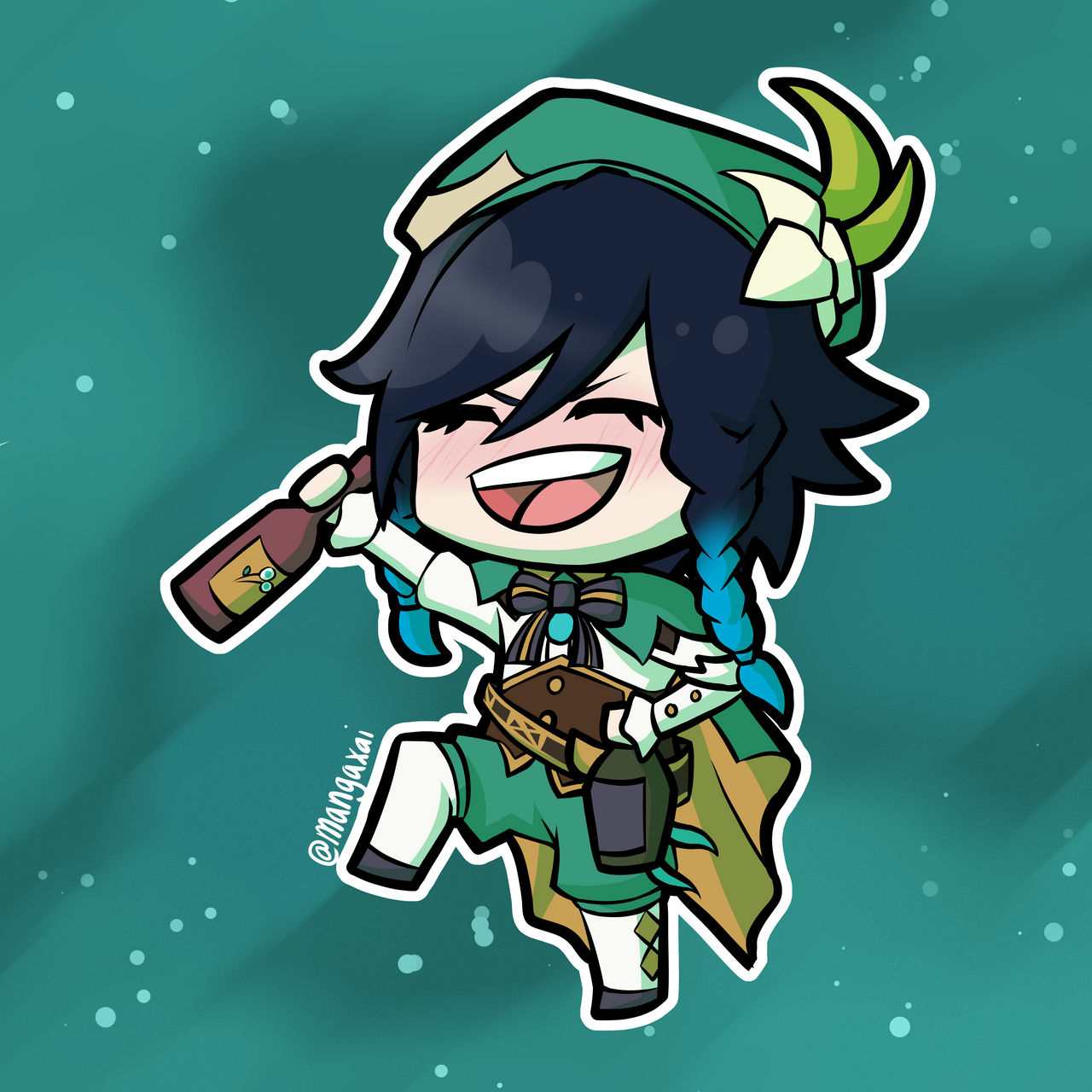 Tranh Venti Chibi