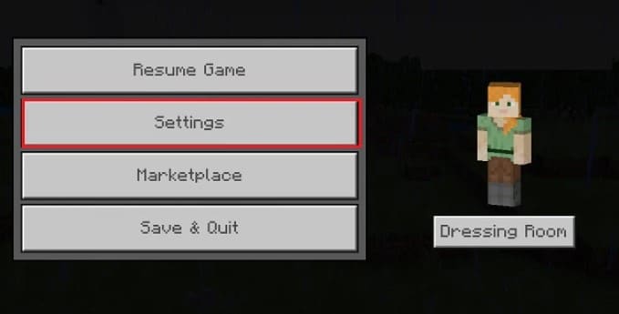 Vào tùy chọn Settings