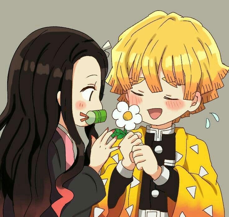 Zenitsu Va Nezuko Cuc Cute