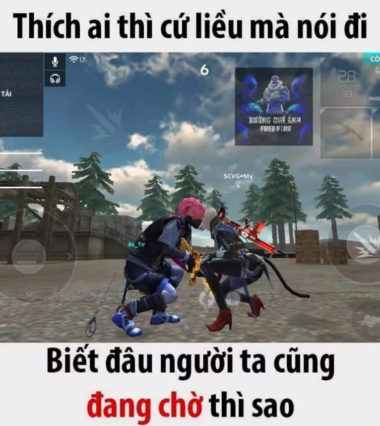 Hình chế Free Fire cute