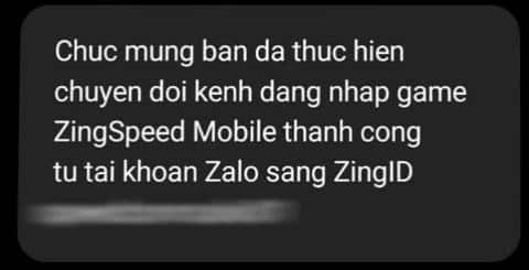 Thông báo chuyển đổi thành công