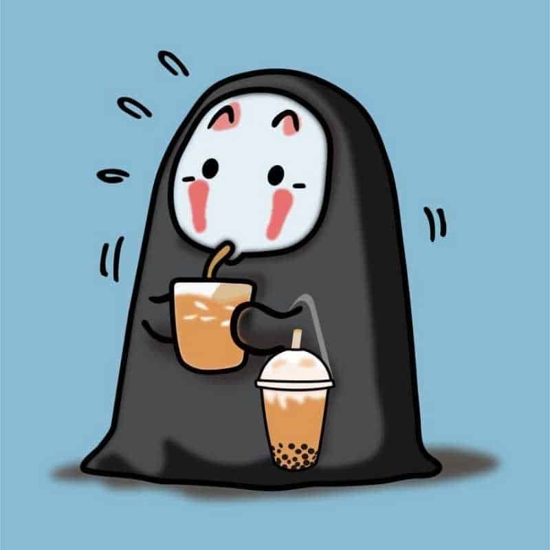 Hình nền vô tri uống trà sữa