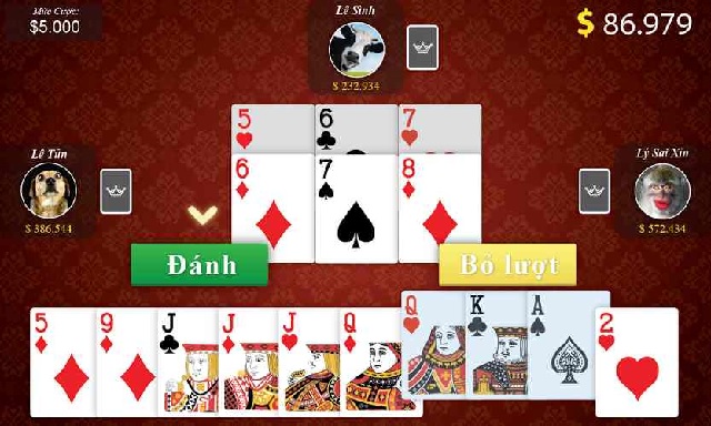 Luật so bài chặt/ phạt/ thối trong tiến lên đổi thưởng
