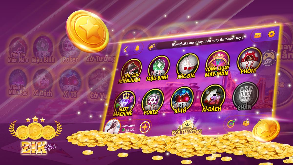 Giới thiệu cổng game Zik Club