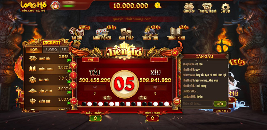 Các trò chơi đánh bóng tên tuổi của Long Hổ Club