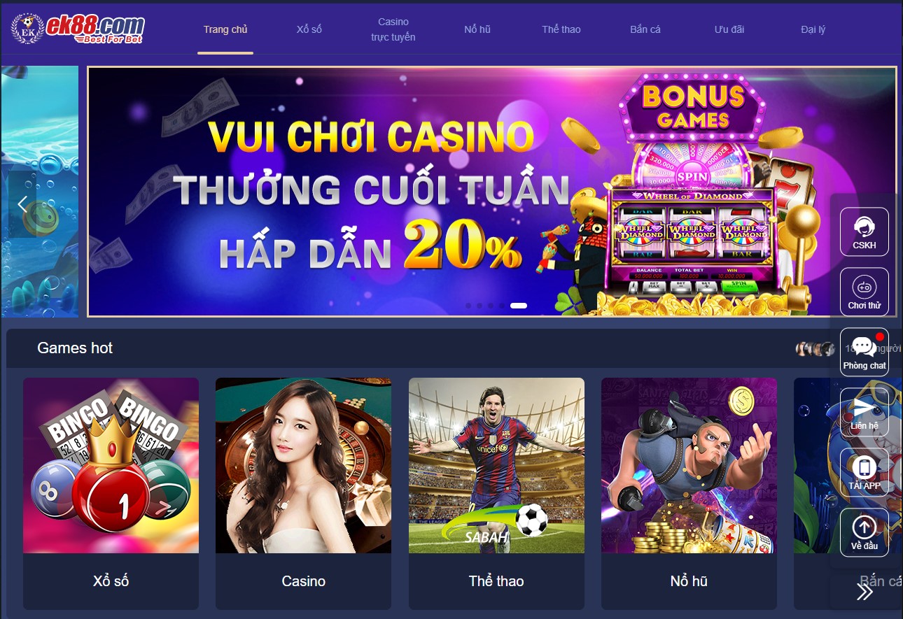 Giới thiệu về nhà cái EK88