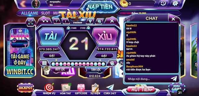 Đánh giá về hệ thống rút nạp tiền tại WinBit CC