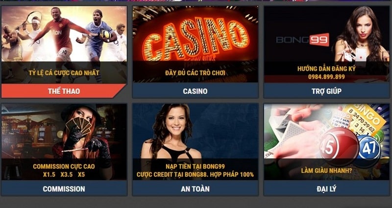 Ưu điểm khi tham gia cá cược tại trang cá cược BONG99