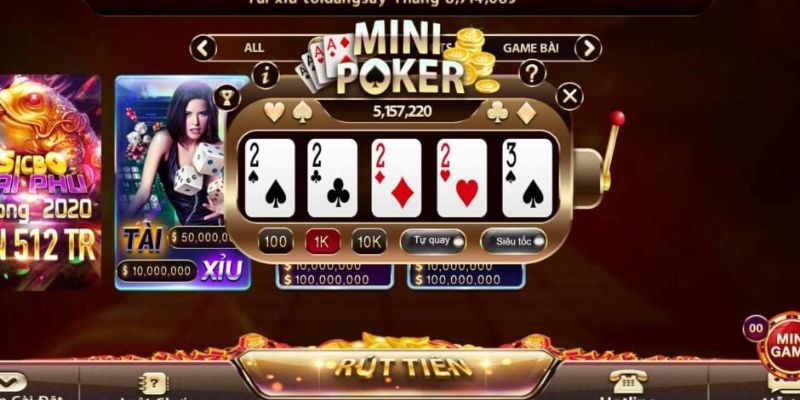 Mini Poker: Đại Chiến Thượng Lưu, Thắng Lớn Từng Canh Bạc 2 Cách chơi mini Poker cho newbie