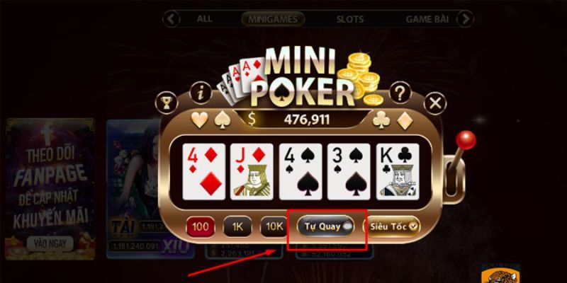 Mini Poker: Đại Chiến Thượng Lưu, Thắng Lớn Từng Canh Bạc 1 Đôi nét về game mini Poker