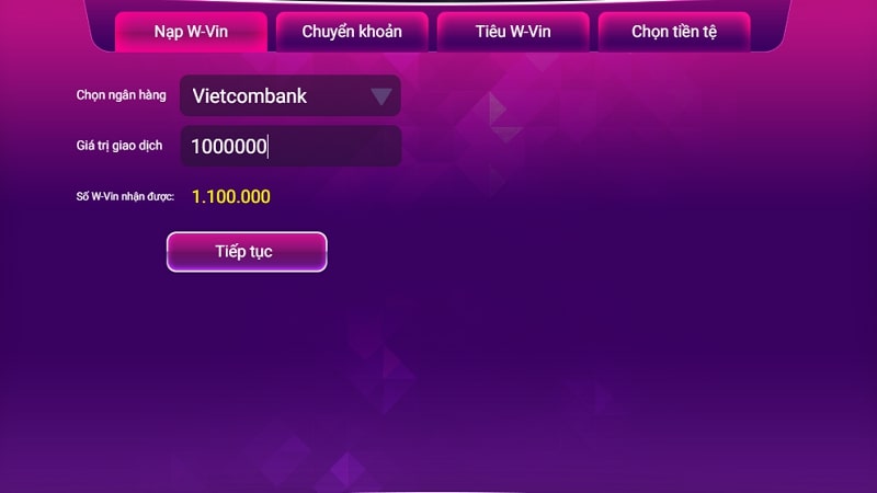 Tặng thêm 10% khi gửi tiền qua tài khoản ngân hàng