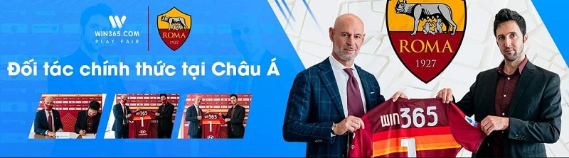As Roma Là Đối Tác Của Win365 Tại Thị Trường Châu Á